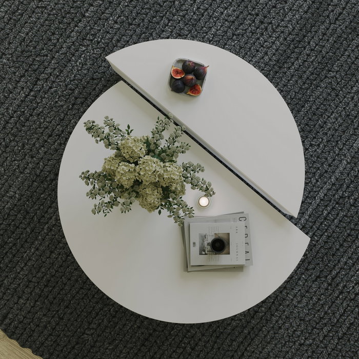 Hanah Home Podium - Mesa de centro Blanca